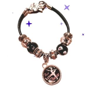 Young lady ballet bracelet handmade new